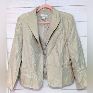Vintage Gold Allison Daley Blazer Size 14P